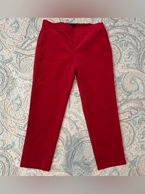 Talbots Women’s Size 16 Cherry Red Velvet Trousers